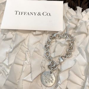 Retired 925 Sterling Tiffany Tag Bracelet